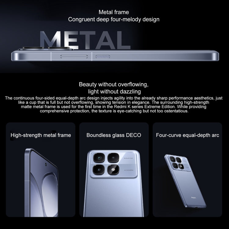Xiaomi Redmi K70 Ultra, 12GB+256GB, 6.67 inch Xiaomi HyperOS Dimensity 9300+ Octa Core 4nm up to 3.4GHz, NFC, Network: 5G