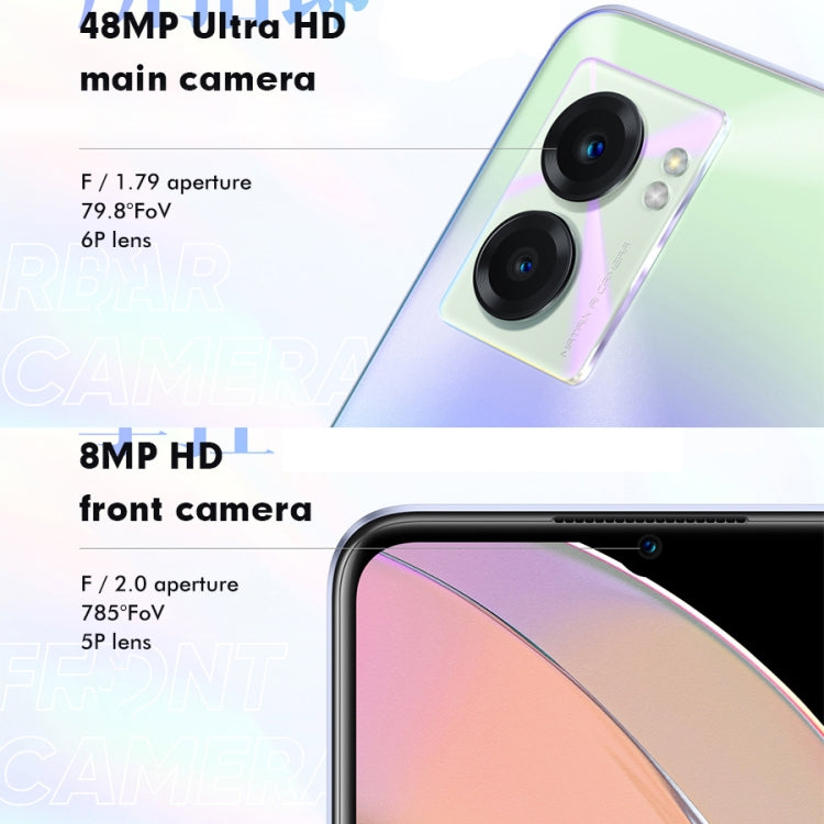 Dual Back Cameras, Side Fingerprint Identification, 5000mAh Battery, 6.58 inch Realme UI 3.0 / Android 12 MediaTek Dimensity 810 Octa Core up to 2.4GHz, Network: 5G, Support Google Play