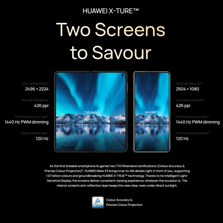 Triple Cameras, Face ID & Side Fingerprint Identification, 5060mAh Battery, 7.85 inch + 6.4 inch Screen, HarmonyOS 3.1 Snapdragon 8+ 4G Octa Core up to 3.2GHz, Network: 4G, OTG, NFC, Not Support Google Play, 1TB