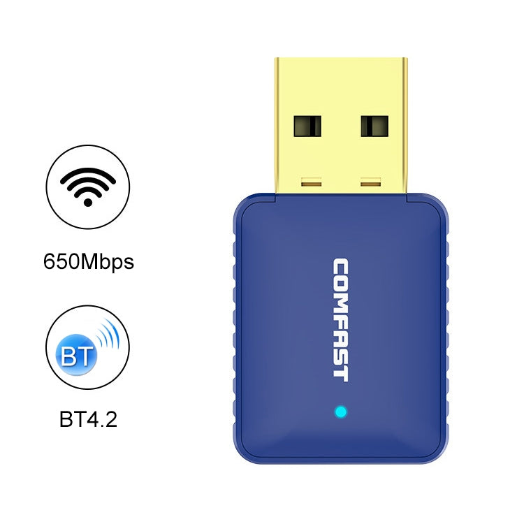 COMFAST CF-726B 650Mbps Dual-band Bluetooth Wifi USB Network Adapter Receiver, CF-726B