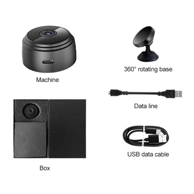 A9 1080P WiFi Wireless Network Camera Wide-angle Recorder, A9 1080P (Black)