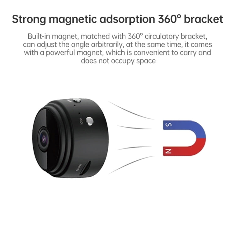 A9 1080P WiFi Wireless Network Camera Wide-angle Recorder, A9 1080P (Black)