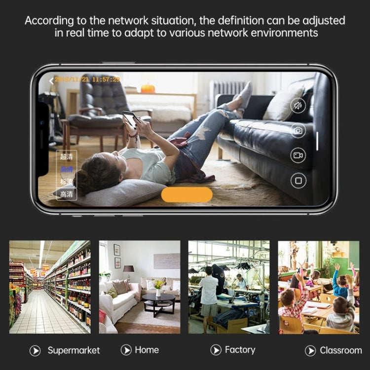 A9 1080P WiFi Wireless Network Camera Wide-angle Recorder, A9 1080P (Black)