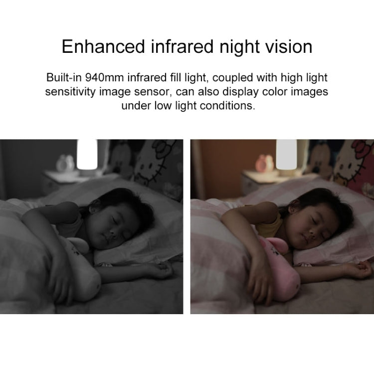 Original Xiaomi 2.4GHz F1.4 Large Aperture 3 Million Pixels Wifi Intelligent Camera PTZ Version 2K, Support Infrared Night Vision & AI Humanoid Detection & Two-way Voice & 32GB Micro SD Card, US Plug, PTZ Version 2K