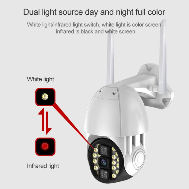 Q20 Outdoor Mobile Phone Remotely Rotate Wireless WiFi HD Camera, Support Three Modes of Night Vision & Motion Detection Video / Alarm & Recording, UK Plug