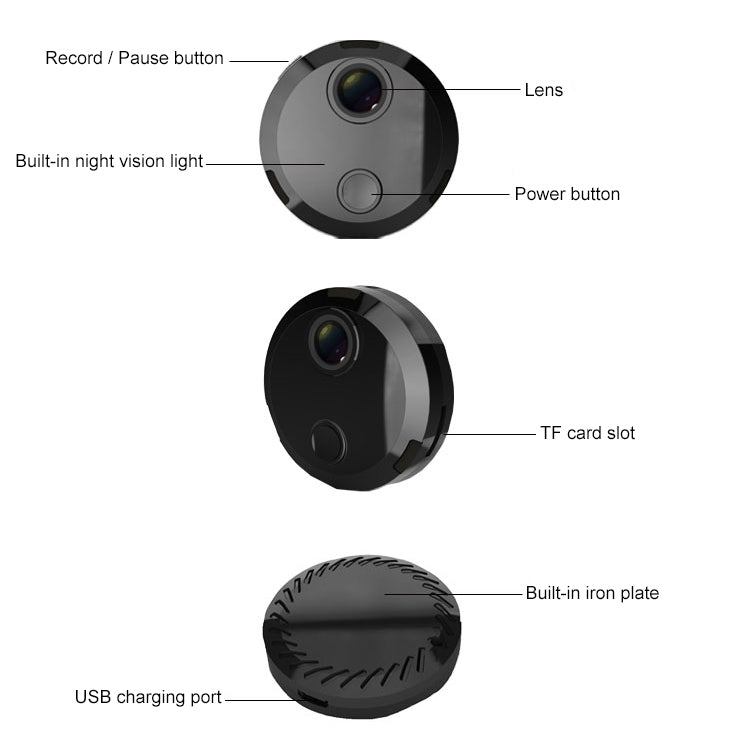 HDQ15 HD 1080P WIFI Mini Camera, with IR Night Vision & Remote Surveillance, 1080P