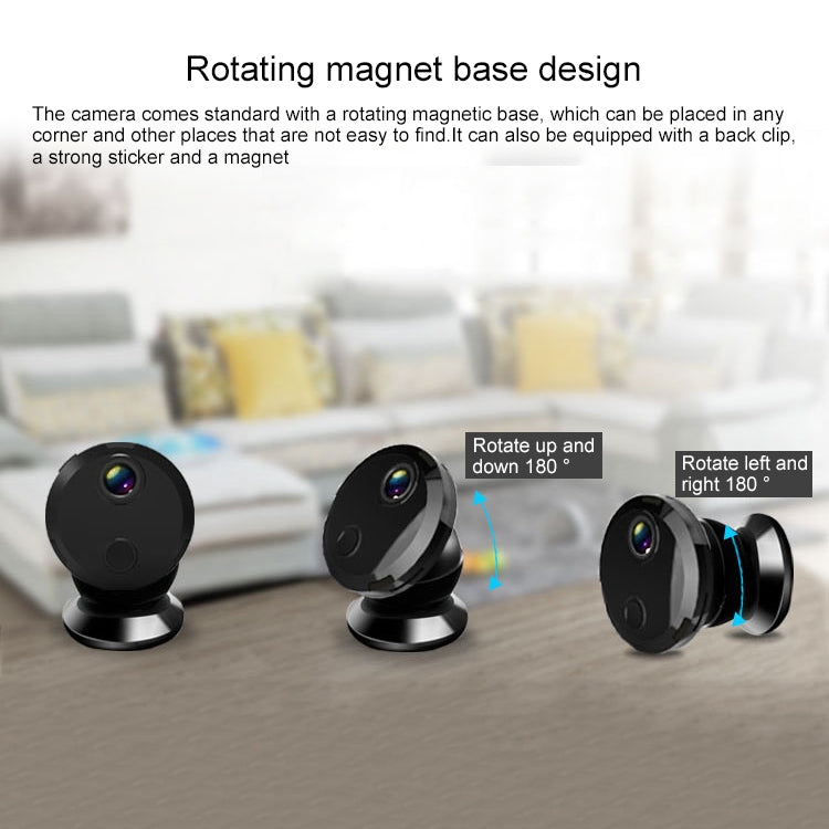 HDQ15 HD 1080P WIFI Mini Camera, with IR Night Vision & Remote Surveillance, 1080P