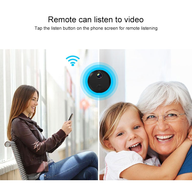 HDQ15 HD 1080P WIFI Mini Camera, with IR Night Vision & Remote Surveillance, 1080P