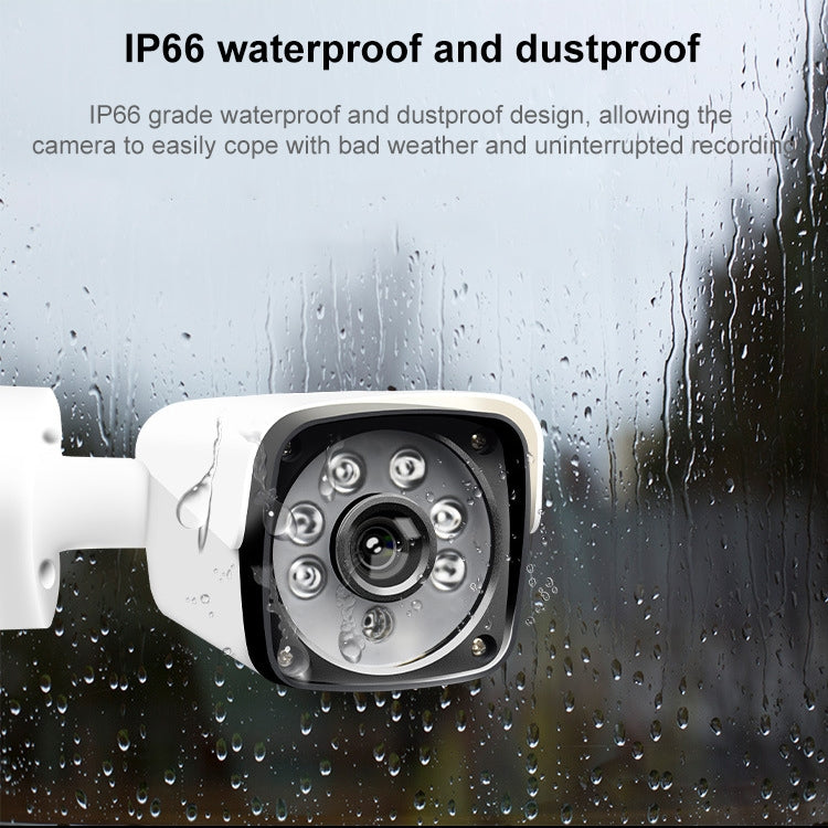 633W / A 3.6mm Lens 1500 TVL CCTV DVR Surveillance System IP66 Weatherproof Indoor Security Bullet Camera with 6 LED Array, Support Night Vision, 633W / A White