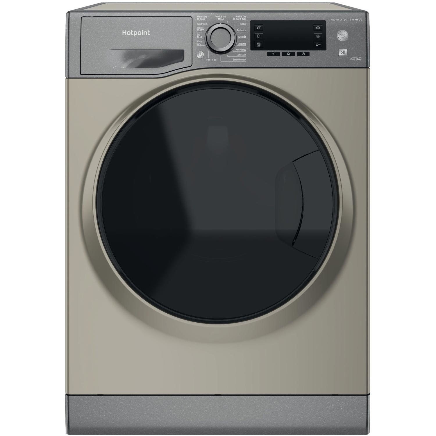 Hotpoint 8kg Wash 6kg Dry 1400rpm Freestanding Washer Dryer - Graphite