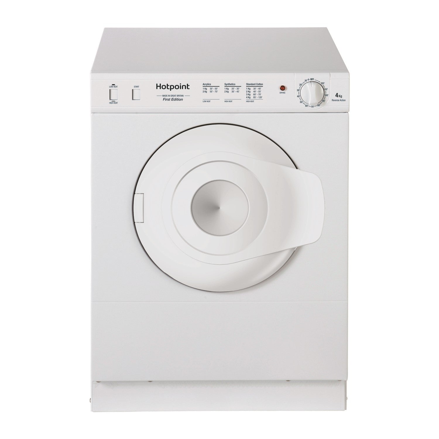 Hotpoint 4kg Compact Vented Freestanding Tumble Dryer - White