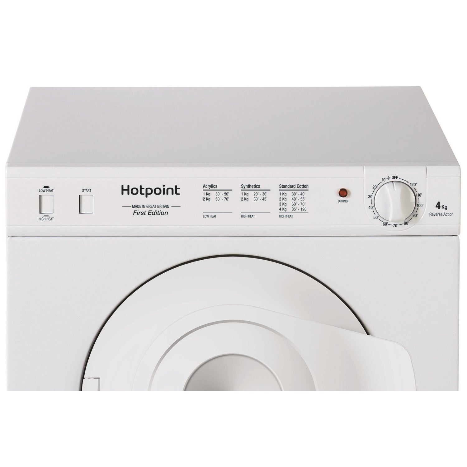 Hotpoint 4kg Compact Vented Freestanding Tumble Dryer - White