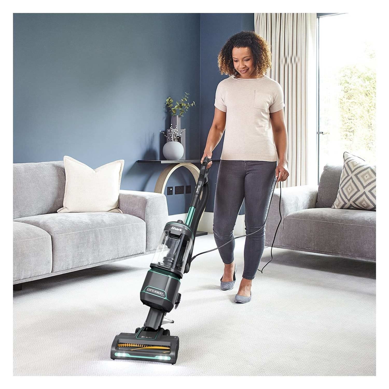 Shark NZ690UK Anti-Hair Wrap Lift-Away Upright Vacuum Cleaner - Teal