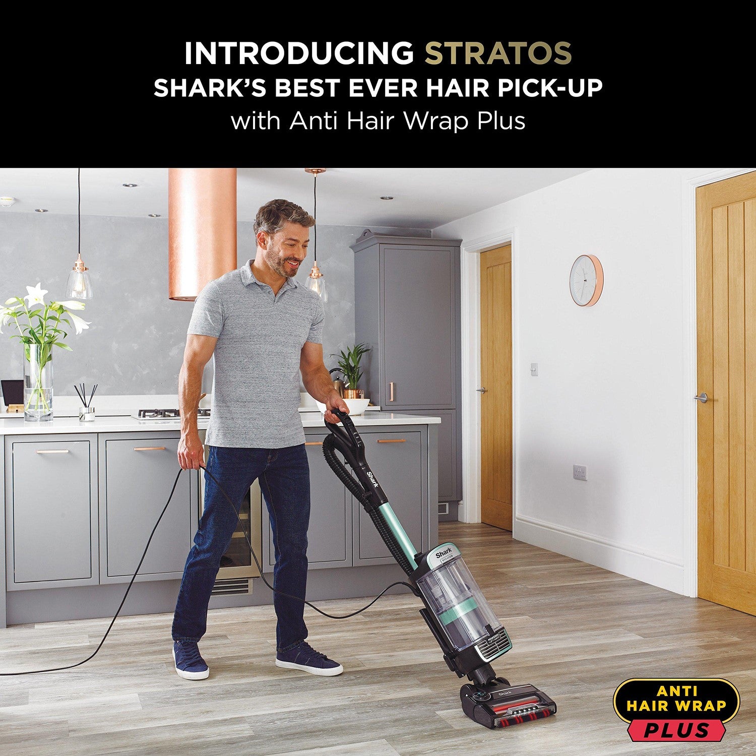 Shark NZ860UK Stratos Anti Hair Wrap Plus Upright Vacuum Cleaner - Mojito