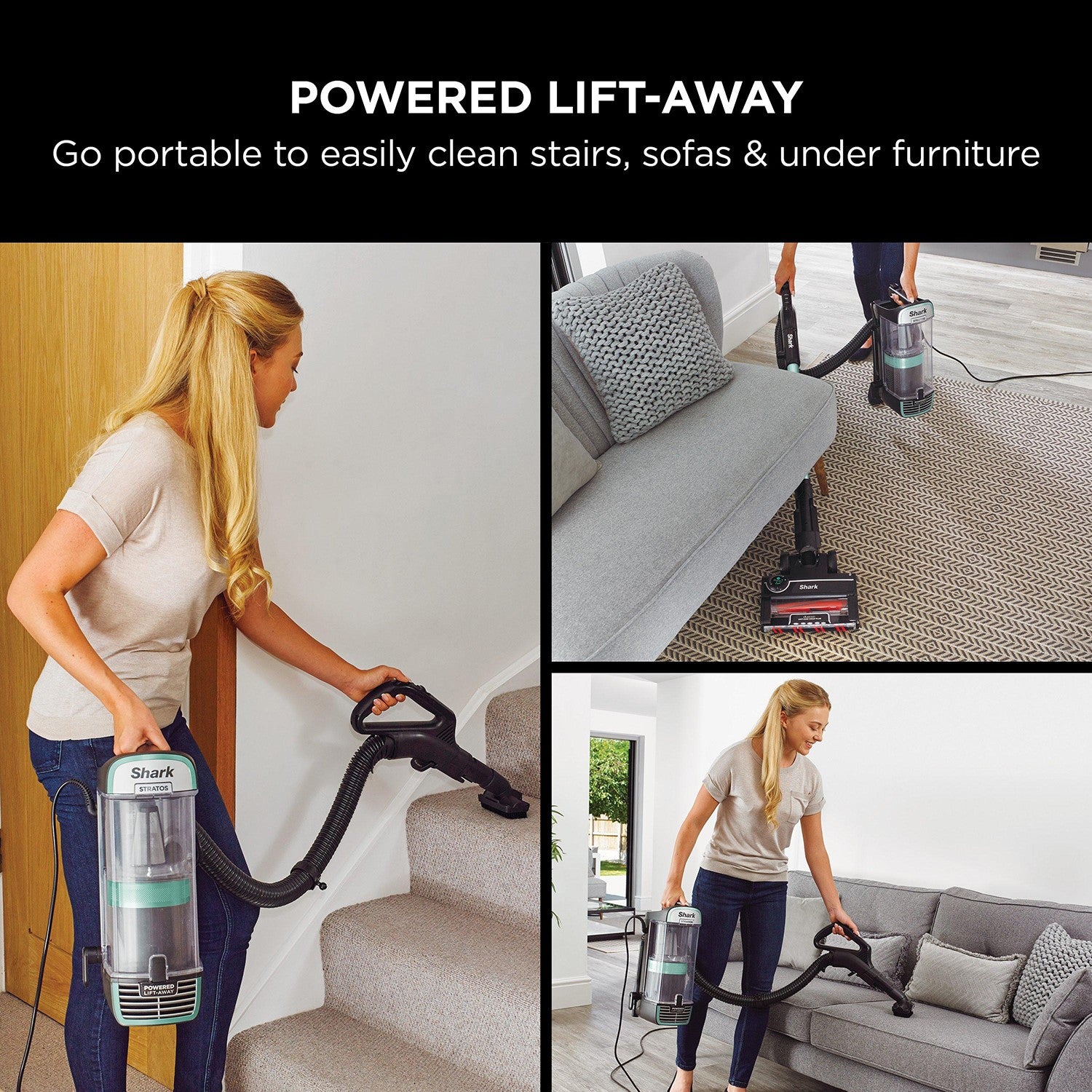 Shark NZ860UK Stratos Anti Hair Wrap Plus Upright Vacuum Cleaner - Mojito
