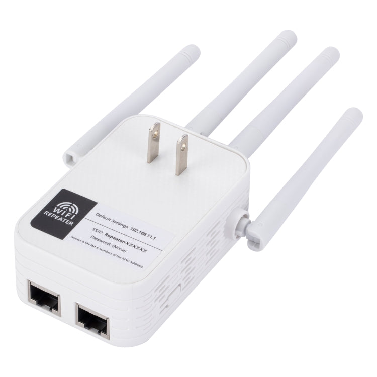 ZX-R08 300Mbps 2.4G WiFi Repeater Signal Amplifier, US Plug, 300Mbps