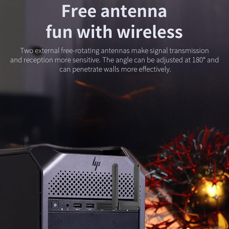 COMFAST C-952AX V2 1800Mbps Dual Band Wireless Network Card WiFi6 USB Adapter, CF-952AX V2
