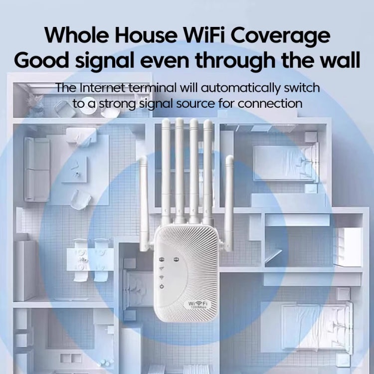 SM-011 Six-antenna 1200M Repeater WiFi Wireless Router, SM-011