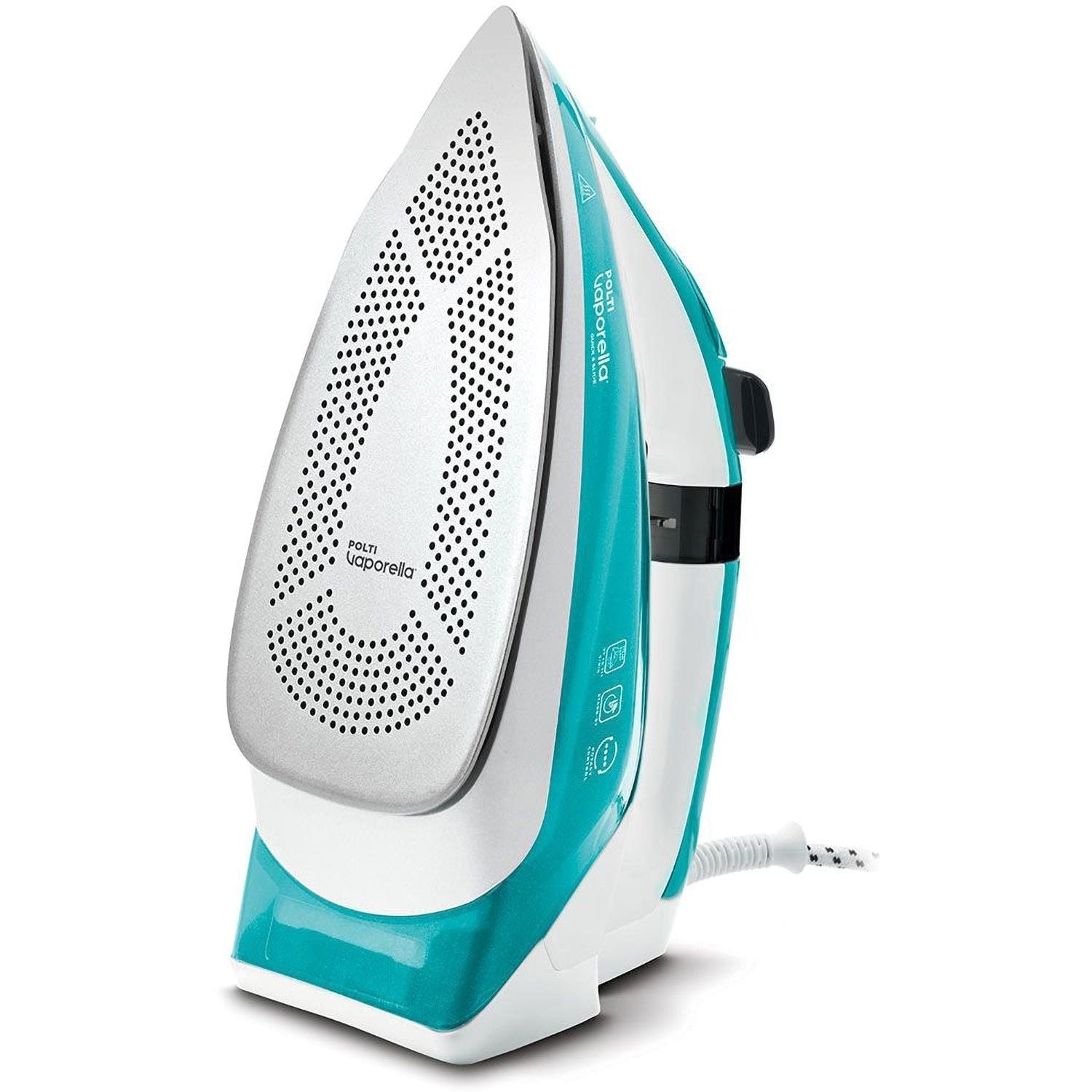 Polti PLGB0081 Quick and Slide Steam Iron - White & Turquoise