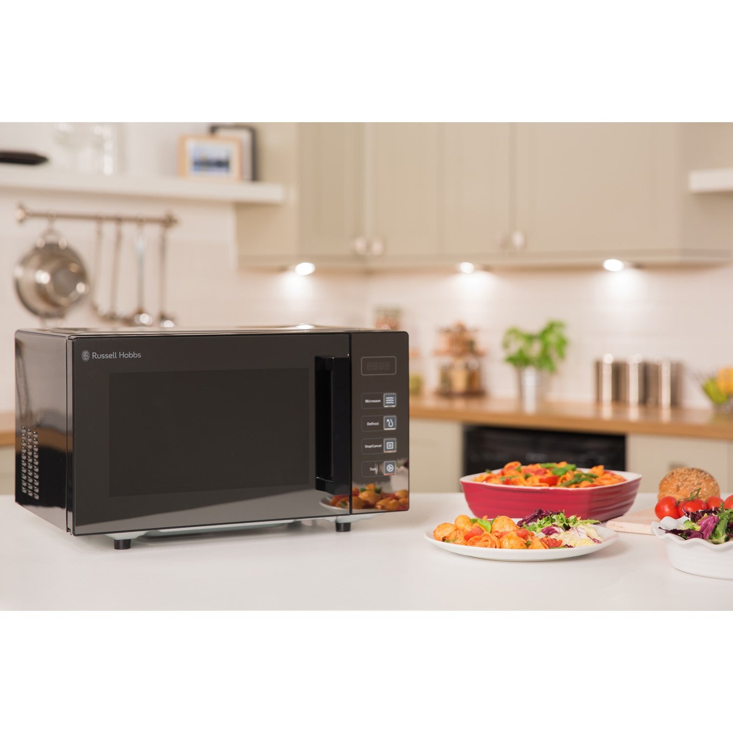 Russell Hobbs RHEM2301B 23L Easi Digital Flatbed Microwave - Black