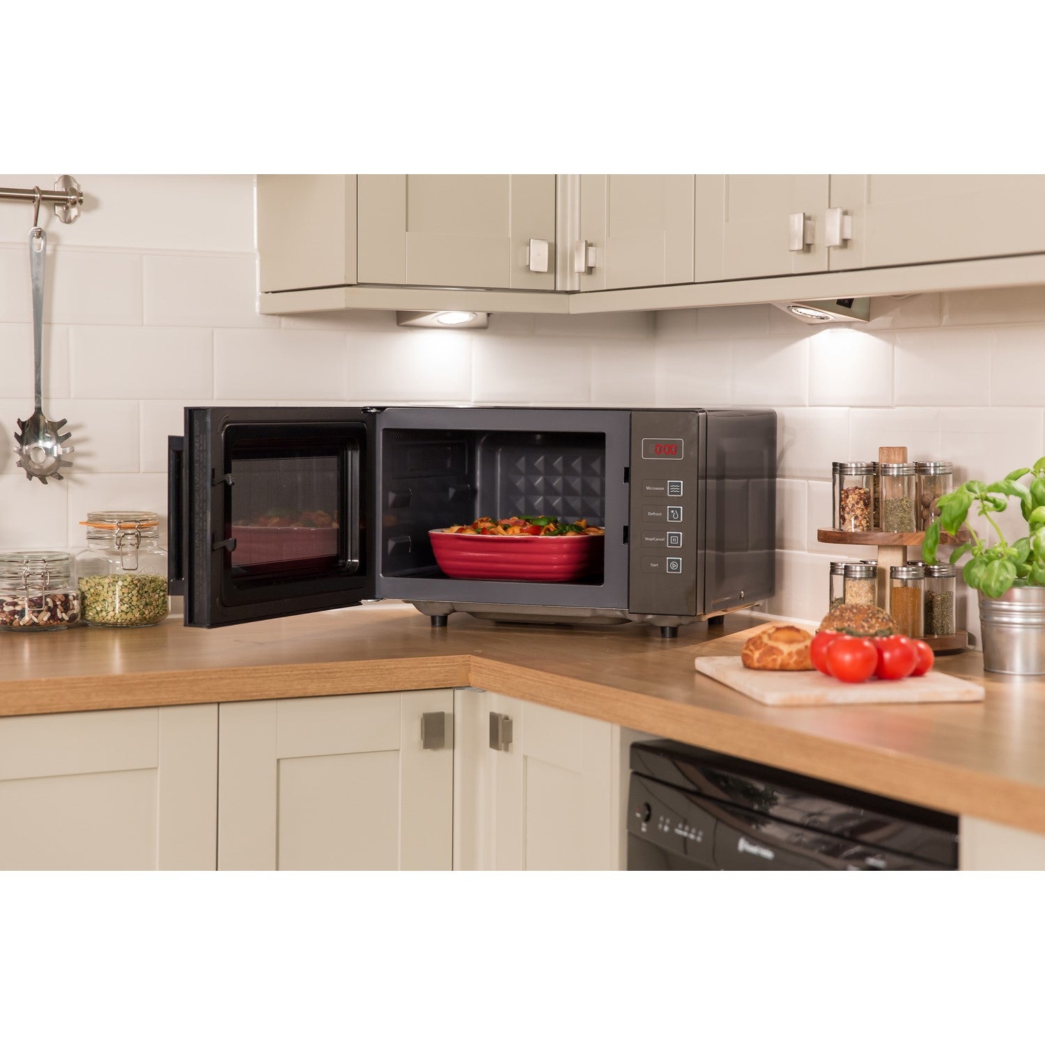 Russell Hobbs RHEM2301B 23L Easi Digital Flatbed Microwave - Black