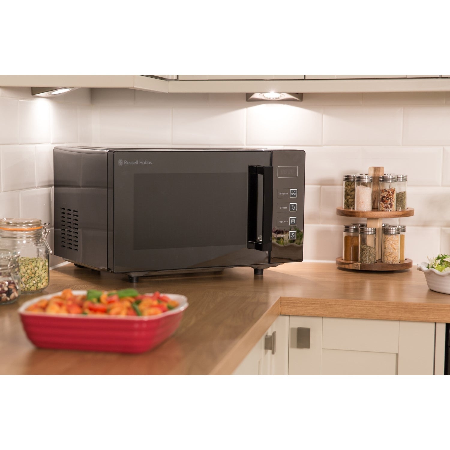 Russell Hobbs RHEM2301B 23L Easi Digital Flatbed Microwave - Black