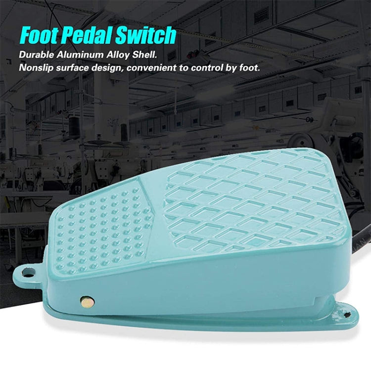 TFS-105 AC 250V 10A Anti-slip Metal Case Foot Control Pedal Switch, Cable Length: 90cm, TFS-105