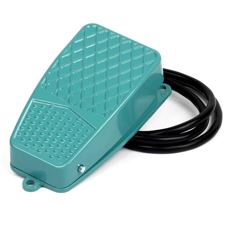TFS-2 AC 250V 10A Anti-slip Metal Case Foot Control Pedal Switch, Cable Length: 90cm, TFS-2