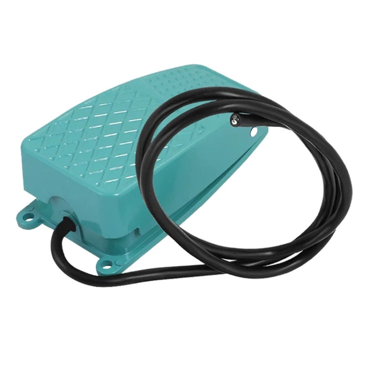 TFS-2 AC 250V 10A Anti-slip Metal Case Foot Control Pedal Switch, Cable Length: 90cm, TFS-2