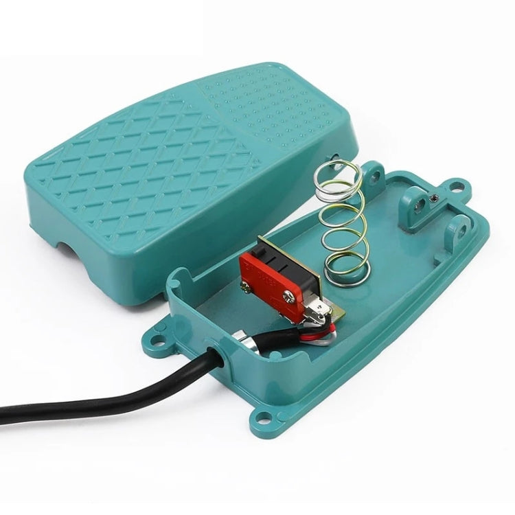 TFS-2 AC 250V 10A Anti-slip Metal Case Foot Control Pedal Switch, Cable Length: 90cm, TFS-2