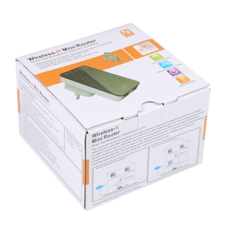 300Mbps Wireless-N Mini Router, Support AP / Client / Router / Bridge / Repeater Operating Modes, Sign Random Delivery, EU Plug, US Plug