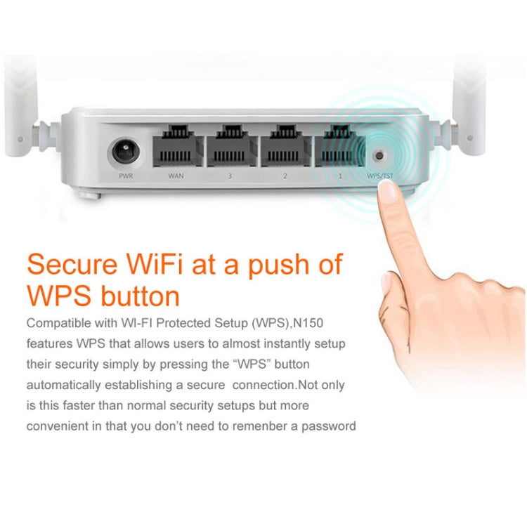Tenda N301 Wireless N300 Easy Setup Router Speed Up to 300Mbps, N301