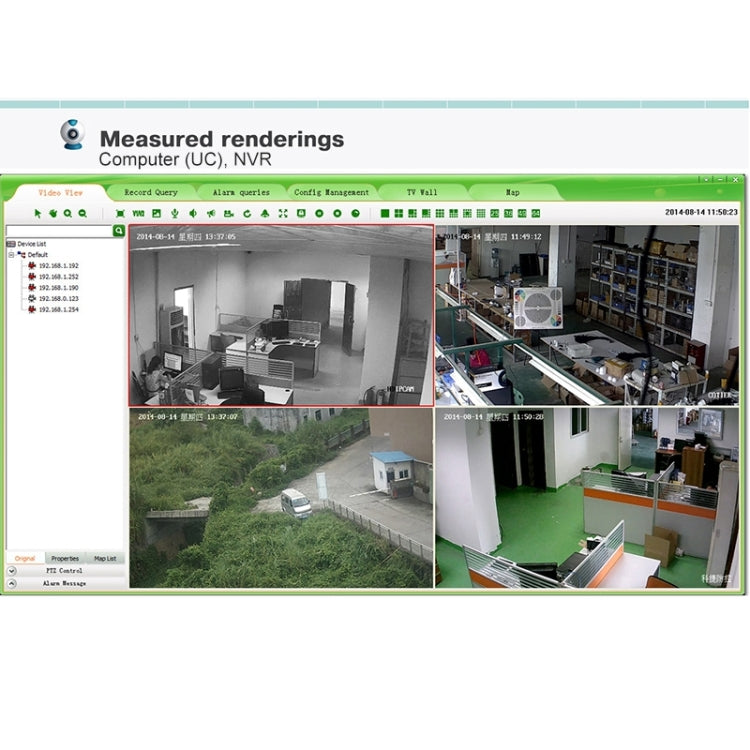 N4B7M 4Ch 960P P2P ONVIF 1.3 Mega Pixel IP Camera NVR Kit, Support Night Vision / Motion Detection, IR Distance: 20m, N4B7M/Kit