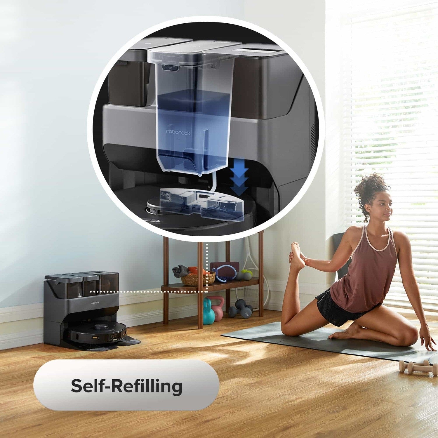 Roborock S7 MaxV Ultra Robot Vacuum Cleaner with Self-Emptying and Seld-Cleaning Station - Black