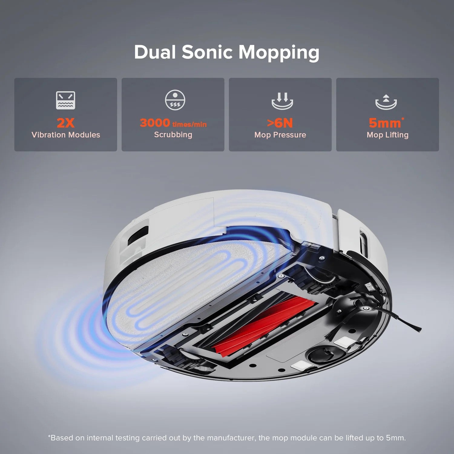 Roborock S8 Pro Ultra Robot Vacuum Cleaner with RockDock Ultra DuoRoller Brush and VibraRise 2.0 Mopping system 6000Pa - White