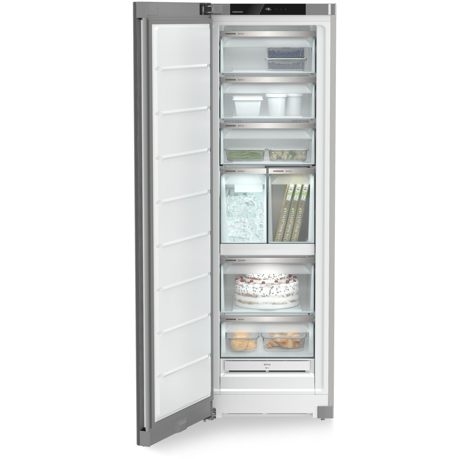 Liebherr 278 Litre Upright Freestanding Freezer  - Silver