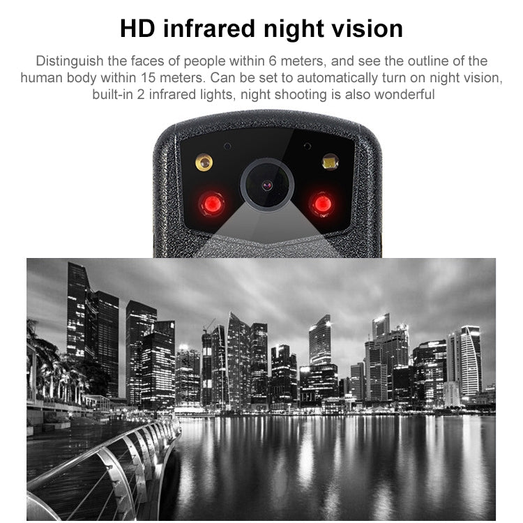 ZF902 HD 2.0 inch Display IP56 Waterproof Mini DVR Law Enforcement Recorder with Night Vision & 32GB TF Card, ZF902