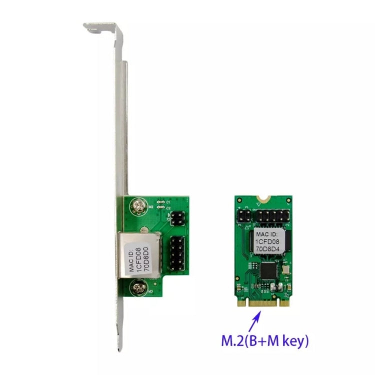 ST7245 M2 to RJ45 Network Card  for  RTL8111F Chipset, M2 to RJ45