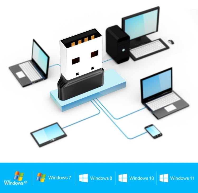 OY313 USB Bluetooth 5.3 Adapter Wireless Transmitter Receiver For PC Windows 11 10 8 7, OY313