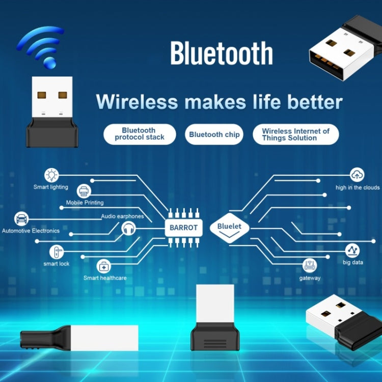 OY313 USB Bluetooth 5.3 Adapter Wireless Transmitter Receiver For PC Windows 11 10 8 7, OY313