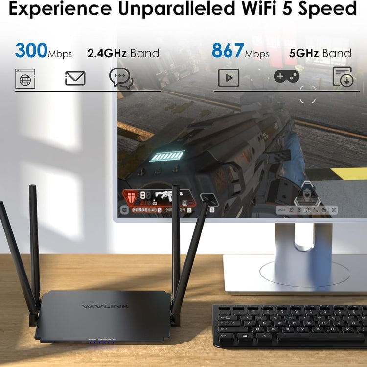 WAVLINK WN532A3 WPA2-PSK 300Mbps Dual Band Wireless Repeater AC1200M Wireless Routers, US Plug, EU Plug, UK Plug, AU Plug