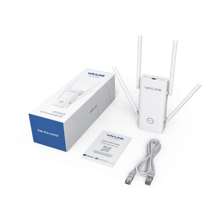 WAVLINK WN583AX1 Ethernet Port AX1800 WiFi6 1.8Gbps Dual Band WiFi Booster Wireless Router, EU Plug