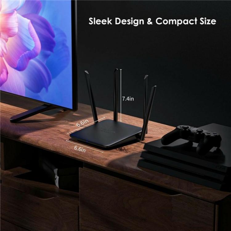 WAVLINK WN530BE1 Gigabit Ports High-Speed WiFi 2.4GHz / 5GHz Dual-Band Gaming Router, US Plug, UK Plug, EU Plug, AU Plug