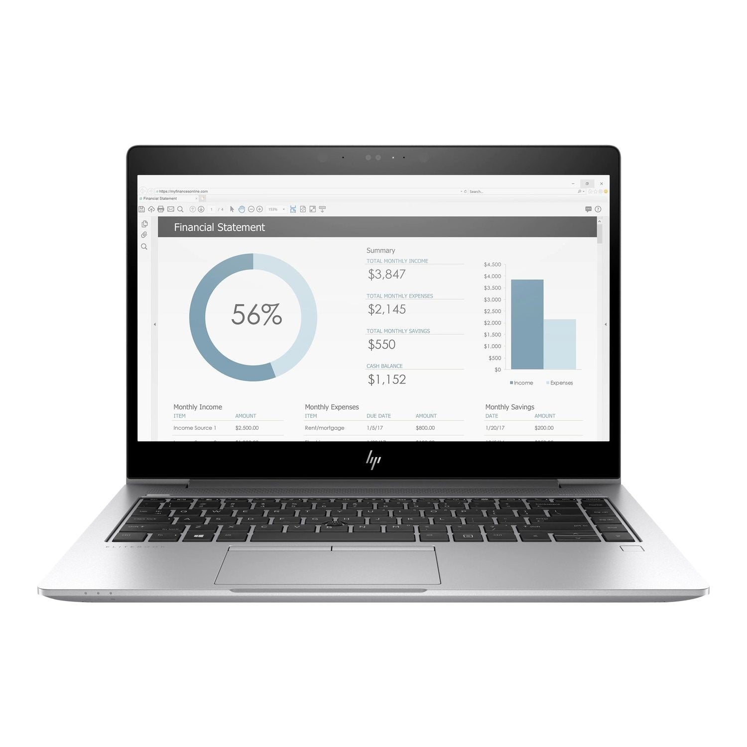 Refurbished HP EliteBook 850 G5 Ultrabook Core i7 8th gen 16GB 256GB 15.6 Inch Windows 11 Professional Laptop