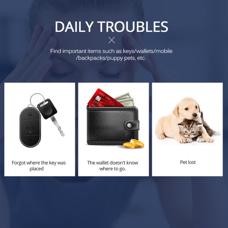 Keyfinder Wallet Dog Cat kids GPS locator anti lost keychain Smart Search Bluetooth Tracker Tag, Smart Search Black, Smart Search Blue, Smart Search Green, Smart Search Red, Smart Search White