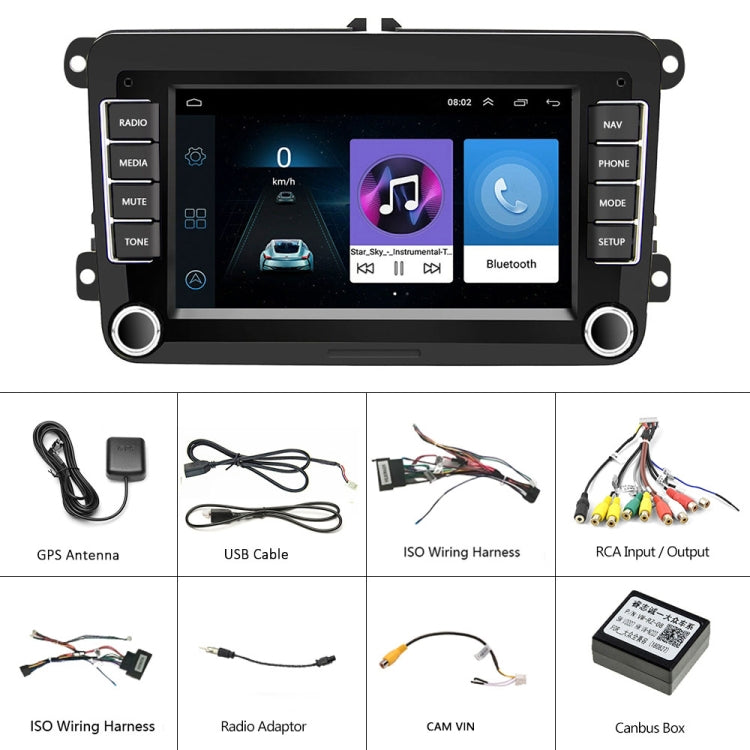 A3040 For Volkswagen 7-inch 2+32G Android Car Navigation Central Control Large Screen Player With Wireless CarPlay, Standard, Standard+4Lights Camera, Standard+12Lights Camera, Standard+AHD Camera