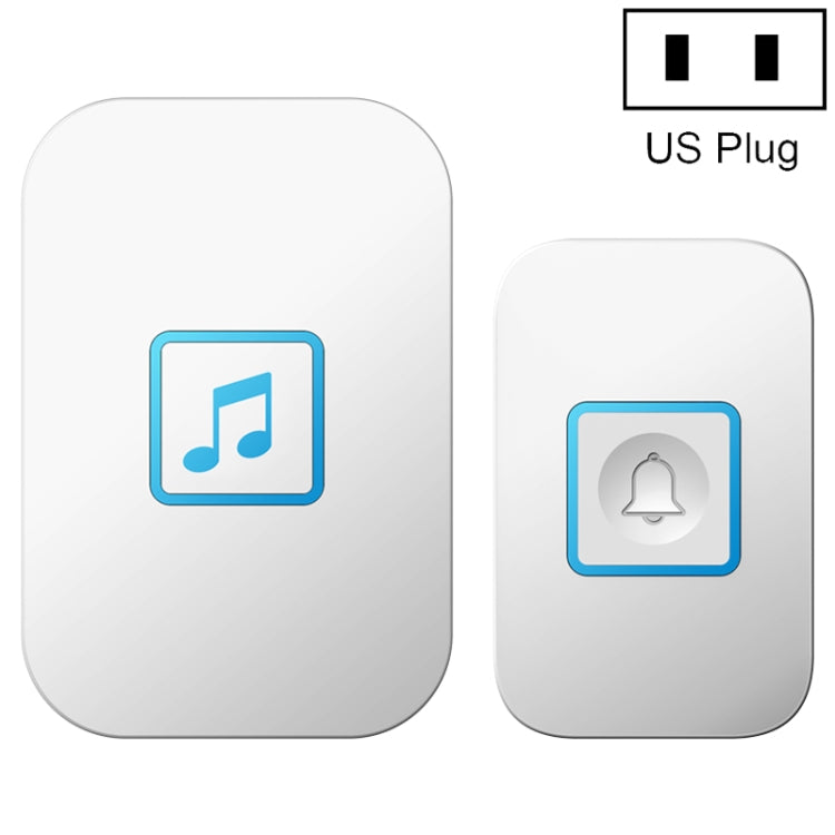 CACAZI A86 Electronic Music Remote Control Doorbell One For One AC Wireless Doorbell