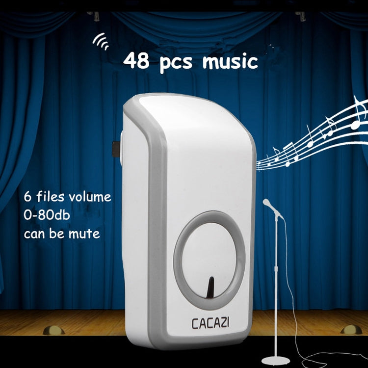 CACAZI W-899 Smart Home Wireless Doorbell Remote Control Doorbell