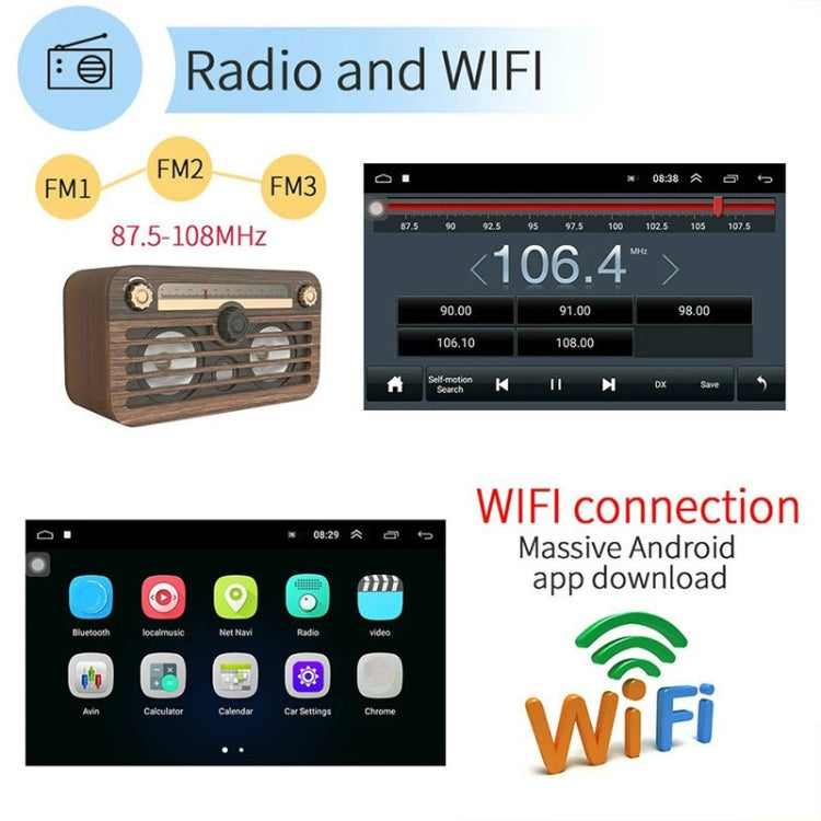 Universal Machine Android Smart Navigation Car Navigation DVD Reversing Video Integrated Machine