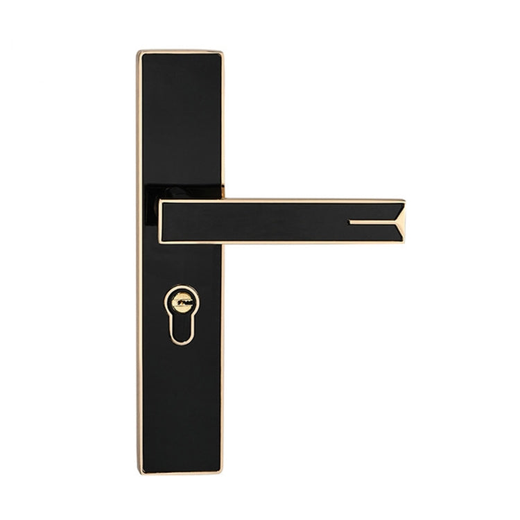 Mute Strong Magnetic Aluminum Alloy Interior Door Lock Door Bedroom Hardware Handle Lock, Black Gold Small 50 Lock Body, Black Silver Small 50 Lock Body, Black Silver Large 50 Lock Body